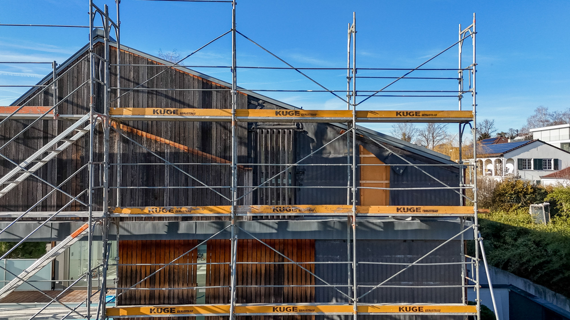 Fassadengerüst Freiburg – Foto: KUGE Bau AG
